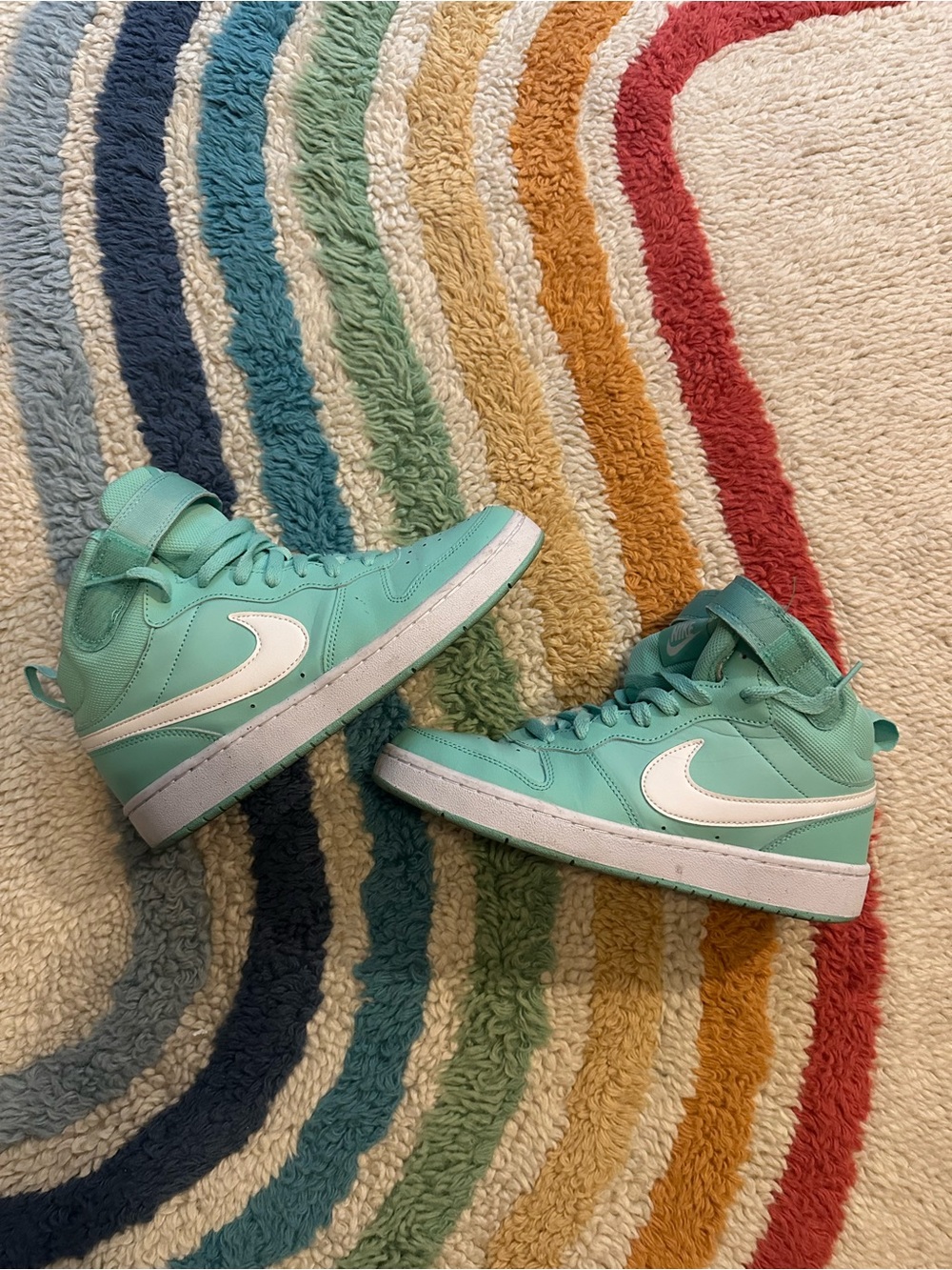 Nike High-Top Sneakers in Mint Green